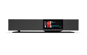 Das Cambridge Audio EVO ONE All-in-One in Schwarz ist ein Stereo-System mit kabellosem Premium-Lautsprecher, zentralem Display für Album-Artwork, Playback-Steuerung und zwei großen Boxen für raumfüllenden Klang.