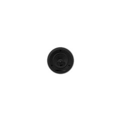 Ein einzelnes weißes Bowers & Wilkins CCM665 Deckeneinbaulautsprecher-Stück ist auf einem schlichten weißen Hintergrund zentriert, so dass der Konus und die Schrauben sichtbar sind. Es gewährleistet eine einfache Installation sowie hervorragende Klangqualität.