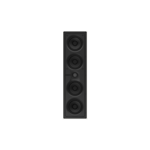 Der Bowers & Wilkins CWM7.4 S2 Wandeinbaulautsprecher in Weiß ist ein hoher, rechteckiger Lautsprecher mit fünf vertikal angeordneten Treibern und liefert beeindruckende Audioleistung für jedes Premium-Heimkino.