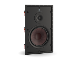 Ein weißer, rechteckiger Dali PHANTOM H-80 R Einbaulautsprecher mit einem runden Tieftöner unter einem kleineren Hochtöner - ideal für Audio-Enthusiasten, die ein beeindruckendes HiFi-Klangerlebnis suchen.