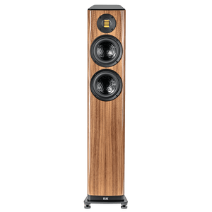 Der Elac Vela FS 407.2 Standlautsprecher Stück in Nussbaum Hochglanz ist ein hoher Standlautsprecher mit zwei großen runden Treibern und einem JET 6-Hochtöner auf der Oberseite, der fortschrittliche Klangtechnologie für überragende Klangqualität bietet.