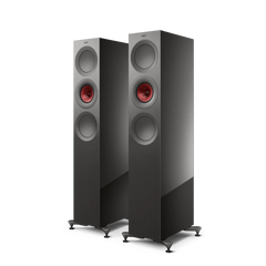Die KEF R7 Meta Standlautsprecher Paar sind hohe, moderne Lautsprecher in Titanium Gloss, die mit drei kreisförmigen Treibern und einem zentralen Uni-Q® Treiber für eine verbesserte Audioleistung ausgestattet sind.