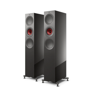 Die KEF R7 Meta Standlautsprecher Paar sind hohe, moderne Lautsprecher in Titanium Gloss, die mit drei kreisförmigen Treibern und einem zentralen Uni-Q® Treiber für eine verbesserte Audioleistung ausgestattet sind.